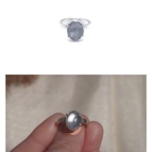 Aquamarine store Silver Ring